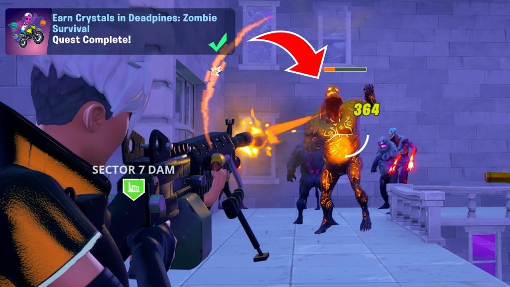 Picture of: Earn Crystals in Deadpines: Zombie Survival – Find it in Fortnite Quests