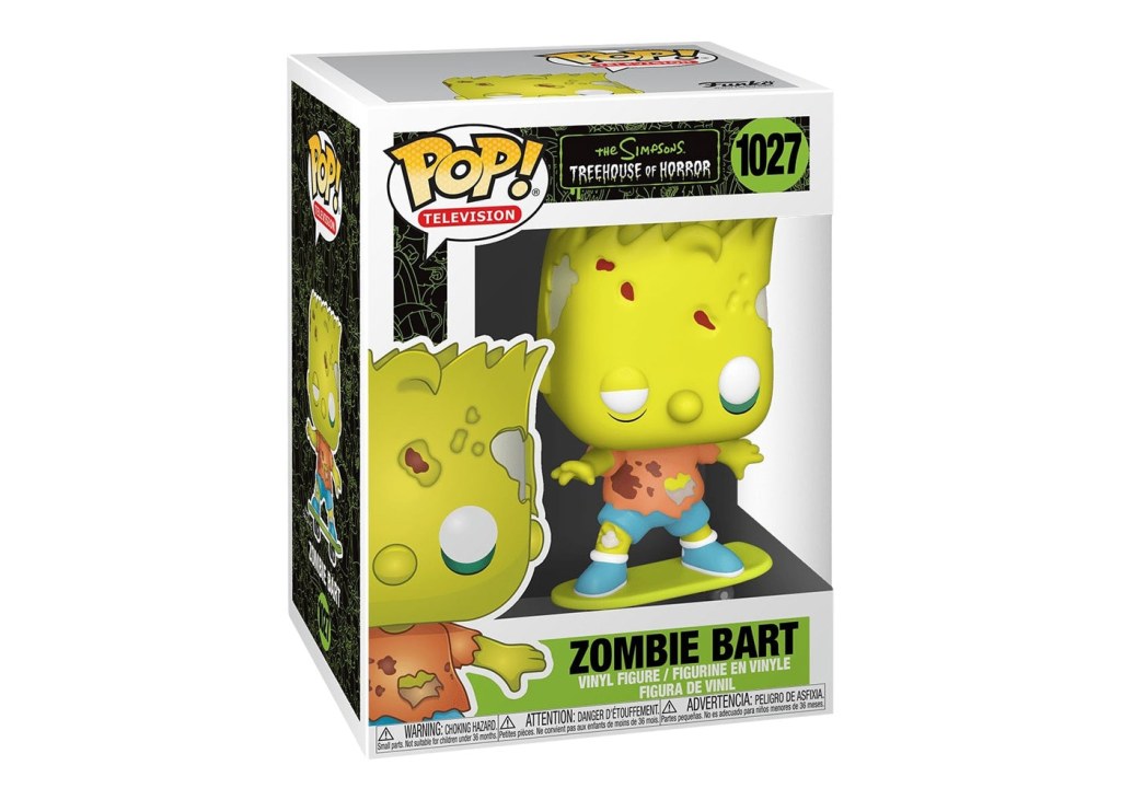 Picture of: Funko Pop! Television The Simpsons Treehouse of Horror Zombie Bart Figure  #