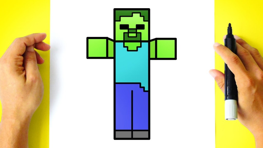 Picture of: How to DRAW ZOMBIE MINECRAFT
