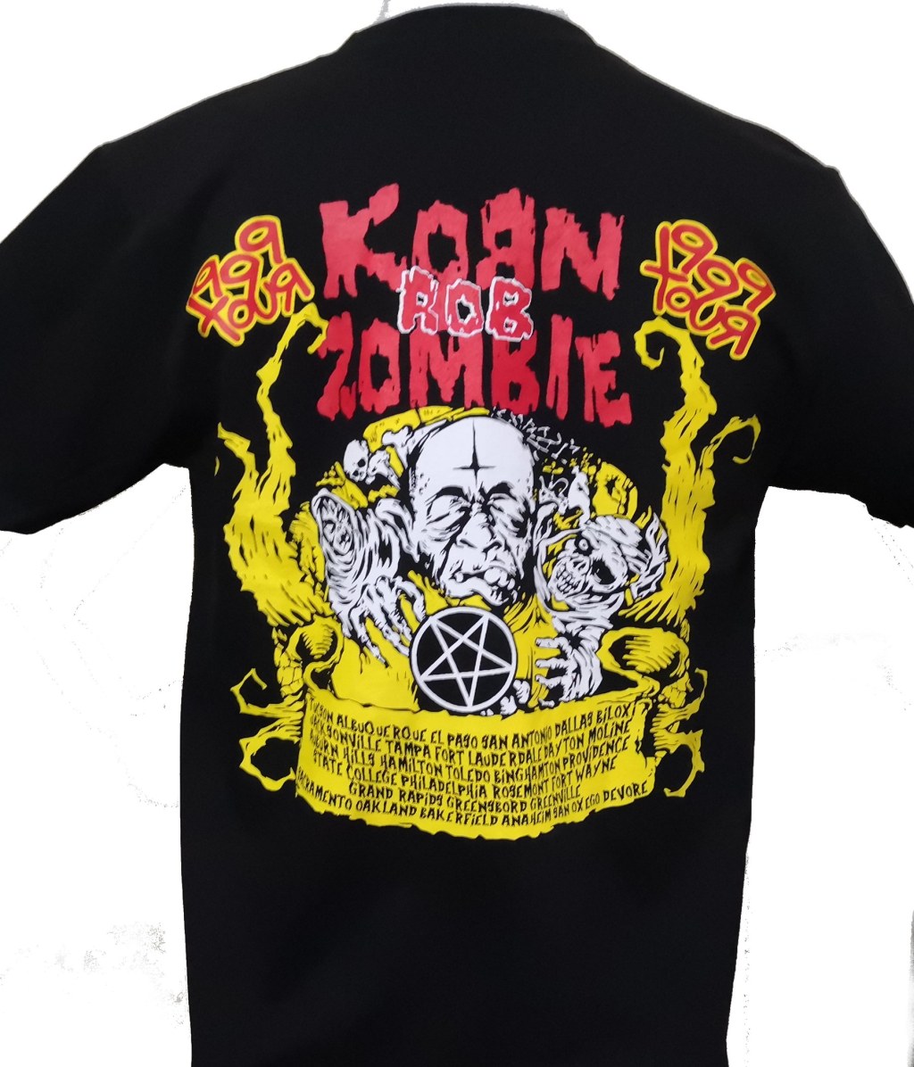 Picture of: Korn + Rob Zombie t-shirt  Tour size S – RoxxBKK