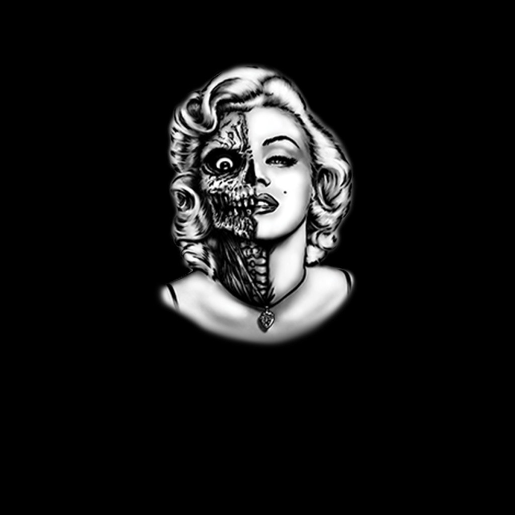 Picture of: Marilyn Monroe Zombie Women T-shirt XS-XL