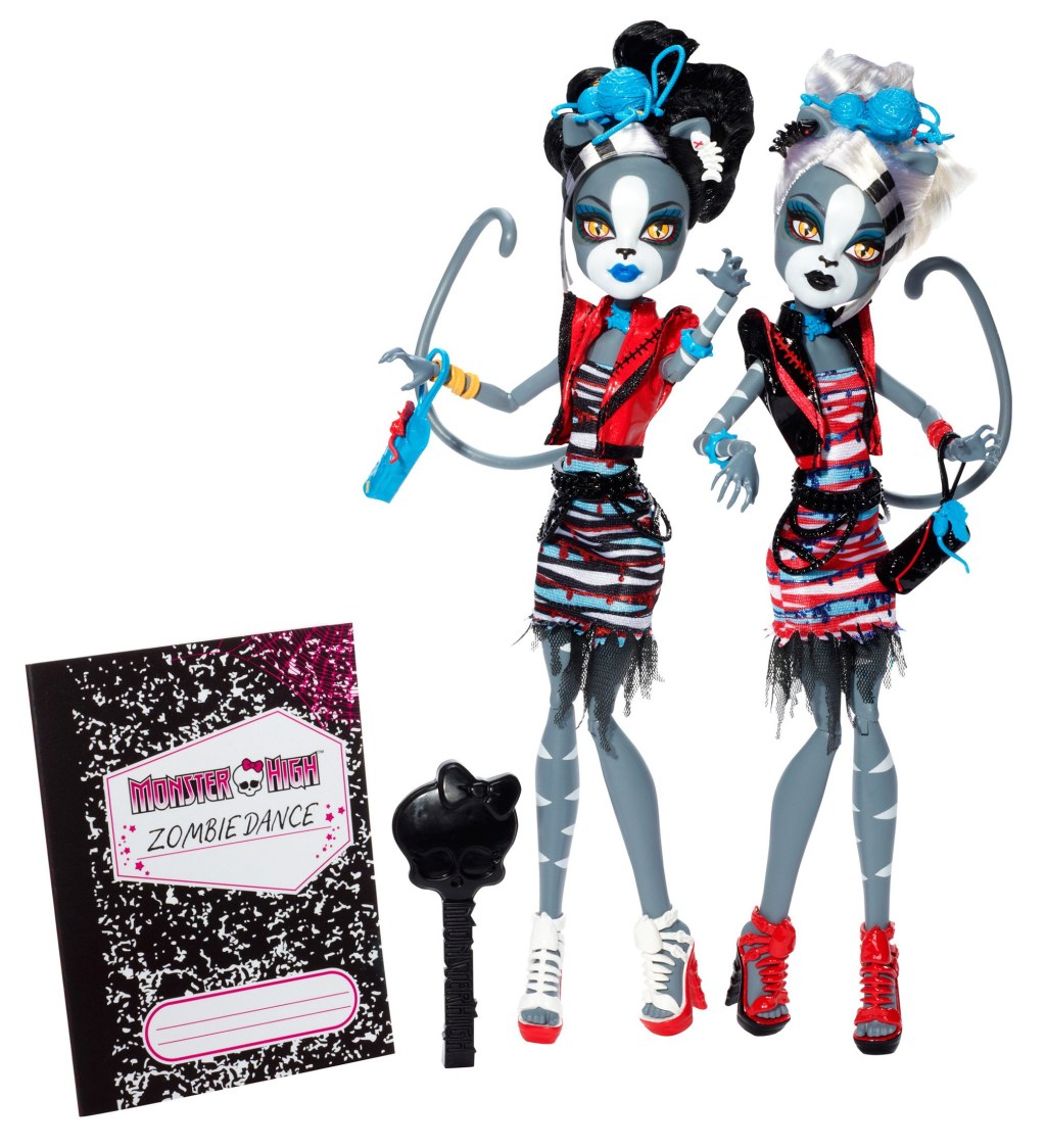 Picture of: Mattel BJR – Monster High Zombie Shake Meowlody und Purrsephone,  Doppelpack