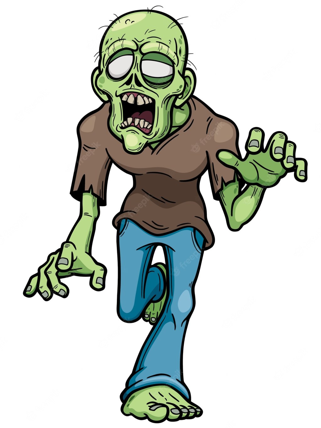Picture of: Premium Vector  Zombie cartoon