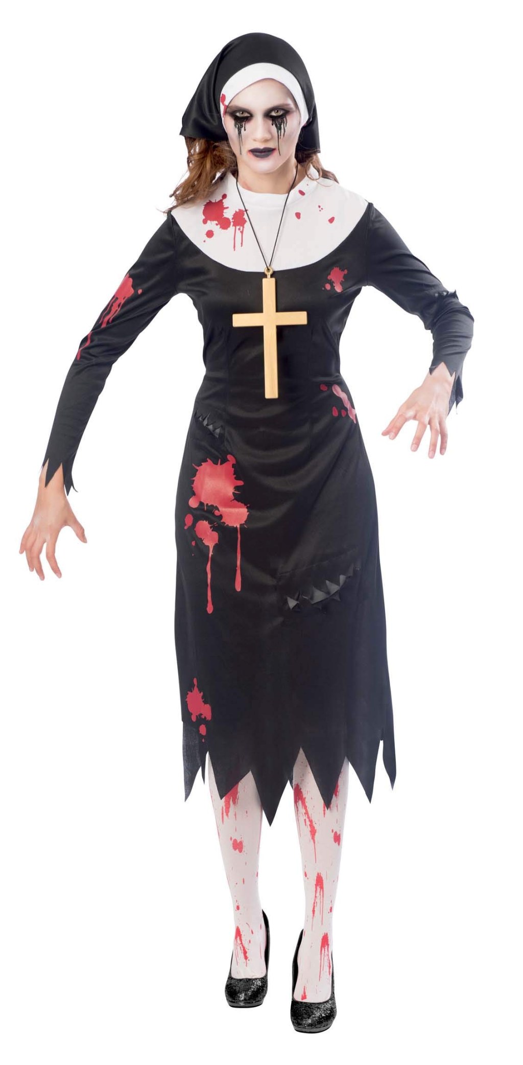 Picture of: Zombie Nun Halloween Costume Women’s Amscan, Black