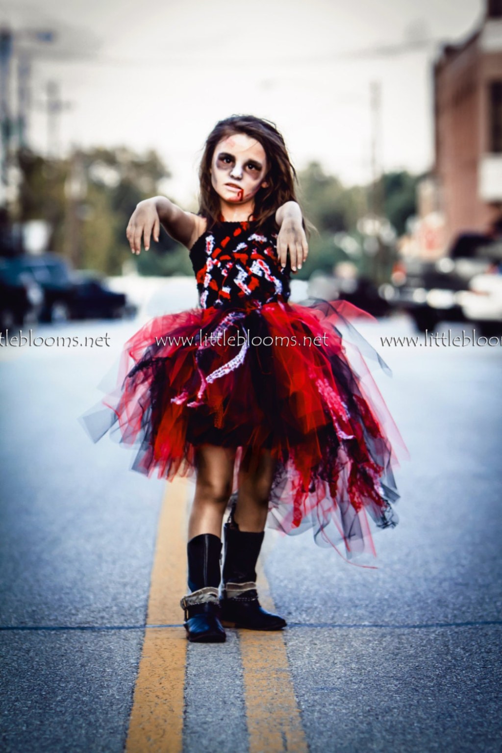 Picture of: Zombie tutu dress Girls zombie costume kids Toddler girl – Etsy